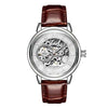 Orkina Male Mechanical Hand-Wind Skeleton Wristwatch Luminous Hands Watch For Men