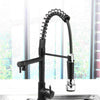 Xueqin All Black Kitchen Water Tap Faucet Pull Down 360 Swivel Handheld Shower Kitchen Mixer Taps