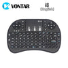 Russian English Spanish Hebrew French Mini 2.4Ghz Wireless Keyboard I8 Touchpad Backlight I8 Keyboard For Android Tv Box Ps3 Pc