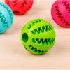 Onnpnnq Rubber Pet Dog Cat Toy Ball Chew Treat Holder Tooth Cleaning Ball Food Dog Puppy Ball Training Interactive Pet Supplies