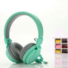 Fashion Cute Earphones Headphone Headset Candy Color Children Foldable Earphone With Microphone For Xiaomi Mp3 Smartphone Girls