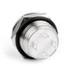 Areyourshop Push Button Switch Mini 4 Pin 12Mm Blue Led Metal Push Button Momentary Switch Waterproo