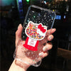 Jamular Bling Glitter Star Clear Phone Case For Iphone Xs Max Xr X 7 8 6 6S Plus Cute Cat Ice Cream Quicksand Back Cover Capa