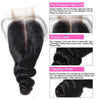 Malaysian Loose Wave With Closure Meetu Human Hair Bundles With Closure Middle Part Non Remy Hair Extensions With Lace Closure