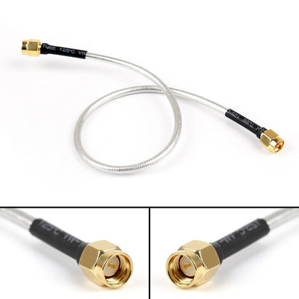 Areyourshop SMA Male to SMA Male RF Extension Coax Pigtail Semi-Rigid Cable RG402 15/30/50cm 50 ohm Plug Jack Cable Connector