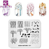 Kads 23 Design Halloween Flower Nail Stamping Plates Nail Printing Stamping Template Nail Art Stencils For Manicure Print Nails