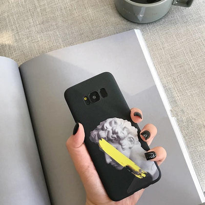 DCHZIUAN Artistic Sculpture David Phone Case For Samsung Galaxy NOTE 9 NOTE 8 S8 S8plus S10 S9 Plus Case Hard Black Cover Fundas