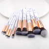 Fld 10 Pcs/ 8 Pcs Professional Makeup Brush Set Tools Powder Foundation Eyeshadow Lip Eyeliner Blush Marble Face Makeup Brushes