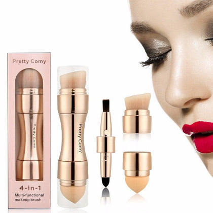 4 in 1 Makeup Brushes Foundation Eyebrow Shadow Eyeliner Blush Powder Brush Cosmetic Concealer Professional maquiagem