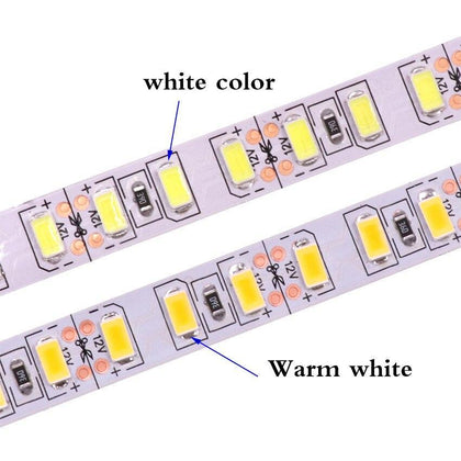 Super Bright 120leds/m SMD 5730 led strip 5630 Flexible light 5M 600 LED tape DC 12V non waterproof Led Ribbon Christmas lamp