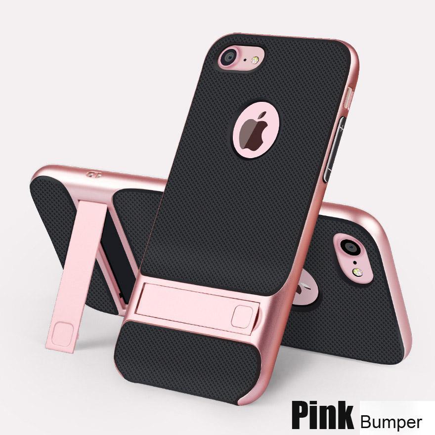 For Apple Iphone 6 6S S 7 8 Plus + Cases Luxury Shockproof Rugged Hybrid Stand Case For Iphone 8 Plus 7 6S  6 Full Phone Cover