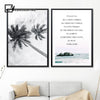 Nordic Decoration Motivational Poster And Prints Life Quote Sea Landscape Wall Art Canvas Painting Decorative Picture Home Decor