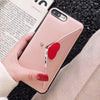 Ckhb Card Holder Phone Back Cover Case For Iphone 7 8 Plus X Xs Max Envelope Style Phone Cases For Iphone 8Plus Cute Lady Case