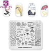 Kads 23 Design Halloween Flower Nail Stamping Plates Nail Printing Stamping Template Nail Art Stencils For Manicure Print Nails