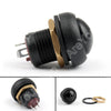 Areyourshop Push Button Switch 12Mm On/Off Self-Locking Industrial Grade Waterproof 5A 250Vac / 8A 1