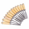 12Pcs Wood Carving Chisel Hand Tool Set Craft Professional Gouges Woodworking