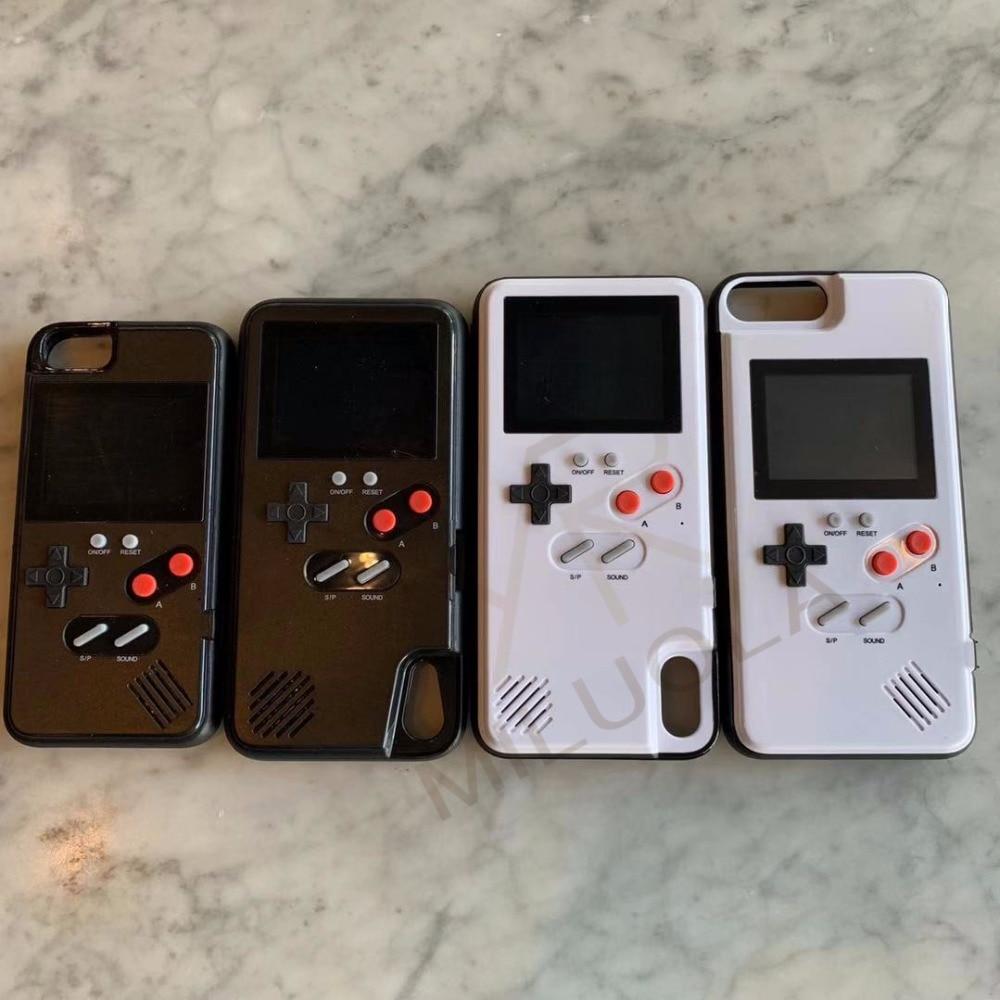 Gameboy Retro 3D Case With 36 Small Game For Iphone 6 6 6S 7 8 Plus Full Color Display Phone Cover For Iphone X/Xs/Max/Xr