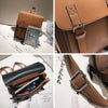 Fashion 2 Pcs/Set Leather Women Backpacks For Teenagers Female Back Pack Large Capacity Pu Travelling Bags Vintage School Bag