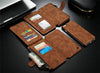 For Iphone 6 6 6S 7 8 Plus Caseme Zipper Wallet Leather Phone Case For Iphone Xs Max Xr Vintage Mobile Bag For Samsung S10 S9 S8