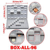 Aidetek Smd Storage Box Plastic Case Surface Mount Resistors Capacitors Well Small Compartment Tiny Organizer Toolbox Box Storag
