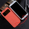 Flip Cover Leather Phone Case For Samsung Galaxy S4 S 4 Siv 9500 Galaxys4 Gt I9500 I9505 Gt-I9500 Gt-I9505 Smart View Original
