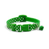Sale 1Pc New Adjustable Dot Printed Little Dog Collars Cat Puppy Pets Supplies With Bell 6 Colors
