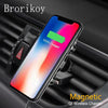 Magnetic Car Wireless Charger For Iphone 8 X Xs Max Adapter 10W Wireless Fast Charging For Samsung Xiaomi Stand Car Holder