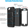 For Iphone 6 6S 7 8 Plus X Xs Xr Xs Max Case Hybrid Tough Armor Slide Card Holder Cover Luxury Magnetic Flip Wallet Case