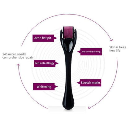 Micro Needle Roller Pen Dermaroller Titanium Hair Regrowth Beard Growth Hair Loss Treatment Thinning Hair Receding