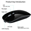 Mute Wireless Mouse Rechargable Laptop Pc Mice Ergonomic 2.4Ghz Wireless Mice Noiseless Button Usb Optical Silent Computer Mouse