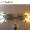 Lediary Led Mini Downlights Remote Control Dimmable White Spot Lamp 1.5W 110V-220V 27Mm Cut Hole Size Indoor Cabinet Lighting