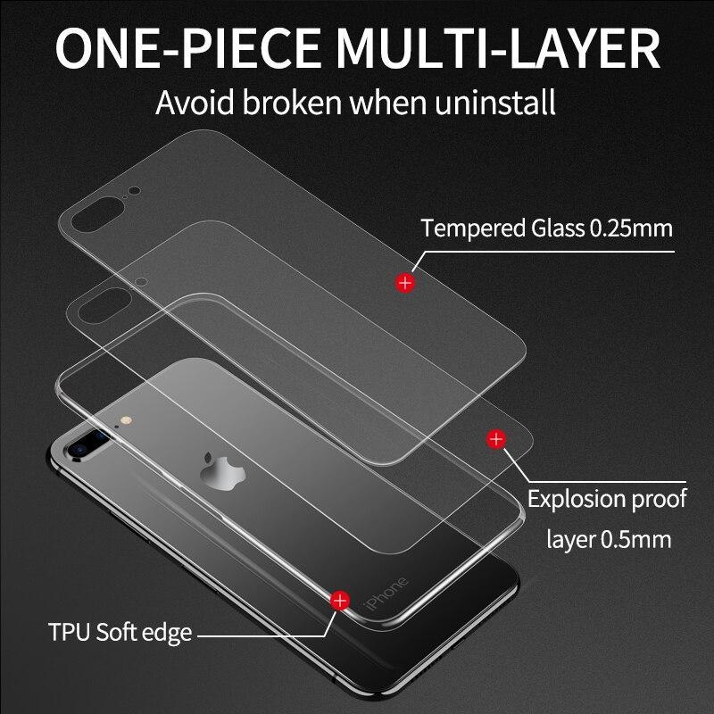 Ihaitun Luxury Glass Case For Iphone 8 7 Plus Cases Ultra Thin Transparent Back Cover Case For Iphone Xs Max Xr X Soft Tpu Edge