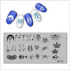 2018 Stainless Steel Nail Stamping Plate Template Swirl Flower Pattern Dancer Flame Anchor Candle Holder Nail Tool Jr071-80