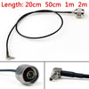 Areyourshop Rg174 Cable Crc9 Male Plug Right Angle To N Male Plug Coax Pigtail 20Cm 50Cm 1M 2M Wholesale Connector Plug Jack