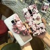 Yamizoo S8 S9 Plus Case For Samsung Galaxy S7 Edge Case Cover Hard Flower Coque Phone Cases For Samsung S8 Plus S9 Case Note 8
