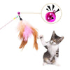 Feather Teaser Cat Stick with Bell