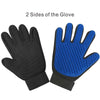 Nicrew Cat Grooming Glove For Cats Wool Glove Pet Hair Deshedding Brush Comb Glove For Pet Dog Cleaning Massage Glove For Animal (Blue M)