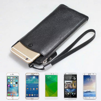 CKHB 100% Genuine leather phone bag For iphone X 6s 7 8 Plus 8Plus XS Max wallet purse style Universal 1.0