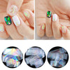 4*120Cm Laser Nail Foil Firworks Holographic Transparent Refraction Manicure Nail Art Decos Lucency 8 Patterns Starry Stickers