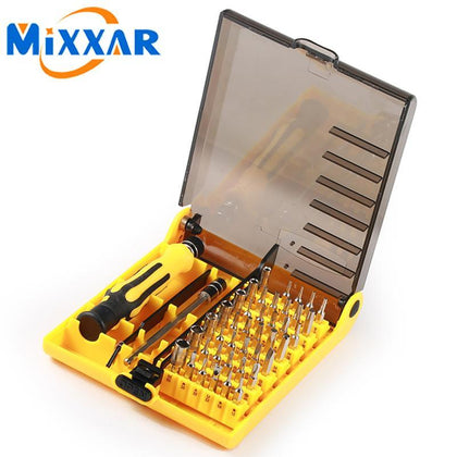 ZK20 Dropshipping Multifunctional 45 In 1 Screwdriver Set Electron Torx Mini Magnetic Hand Tools Kit Dismantling Repair Phone