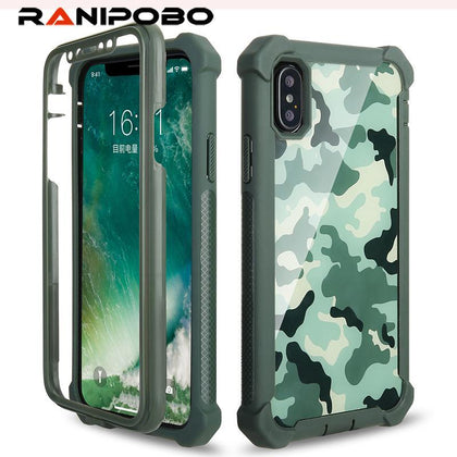 Heavy Duty Protection Doom armor PC+Soft TPU Phone Case for iPhone XS Max XR X 6 6S 7 8 Plus 5S 5 Shockproof Sturdy Cover