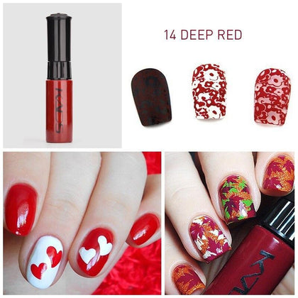 nail stamping polish for Nail stamp templates Varnish 7ml 1 Bottle/LOT Colorful Stamping Polish nail art pen 21 color vernis