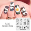 Kads 23 Design Halloween Flower Nail Stamping Plates Nail Printing Stamping Template Nail Art Stencils For Manicure Print Nails