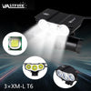 Waterproof Bike Light 3Xt6 Led Front Bicycle Headlight 4 Modes Safety Night Cycling Lamp+Rechargeable Battery Pack+Charger