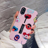 Axbety Silicon Ring Case For Iphone 8 7 6S Plus/Xs Max/Xr/Xs Cover Fashion Cute Cartoon Hide Stand Holder Case For Iphone 7 Plus