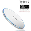 Qi Wireless Charger Metal Aluminum Stand Holder Fast Charing For Iphone X Xs Max Samsung S8 S10 9 Adaper Wireless Qucik Chargers