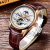 Lige Fashion Business Mens Automatic Watch Leather Waterproof Mechanical  Watch Mens Tourbillon Sport Watches Relogio Masculino