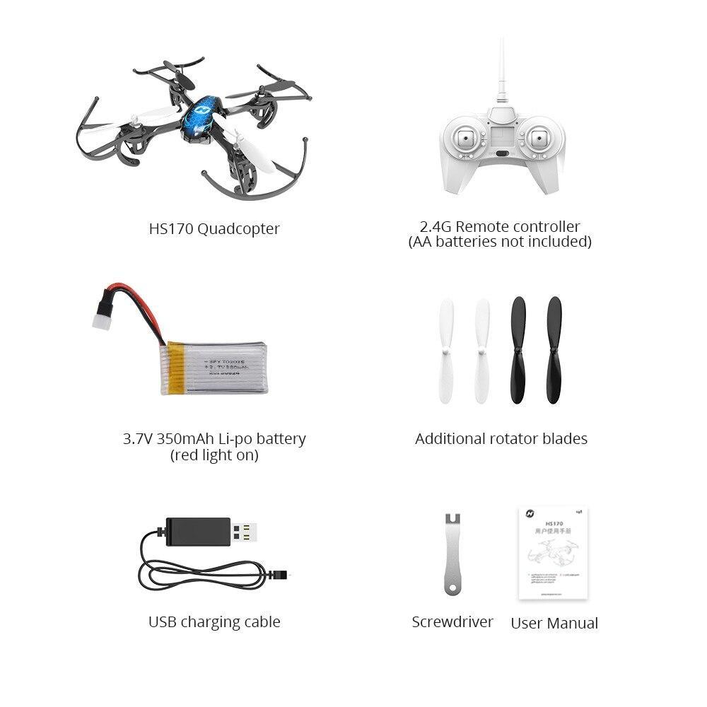 [Usa Stock] Holy Stone Hs170 Predator Mini Rc Helicopter Drone Remote 30-50Meters 2.4G 4 Channels Perfect For Drone Training