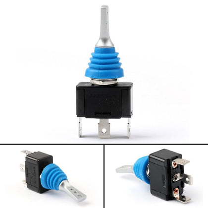 Areyourshop Waterproof Toggle Switch 12mm ON/OFF/ON 3P SPDT Latching 250V SCI For Car 1/4PCS Wholesale Toggle Switch
