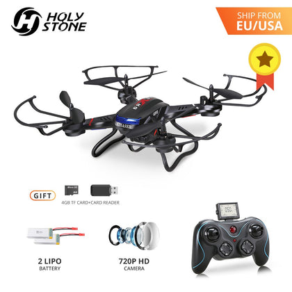 [EU USA Stock] Holy Stone F181C RC Drone 4GB TF Card with 720P Camera 20 Minutes Flight RTF 4Ch 2.4GHz Altitude Hold Helicopter